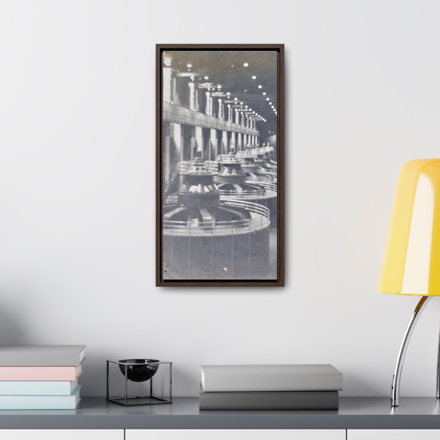 Boulder Dam Powerhouse Gallery Canvas Wraps, Vertical Frame