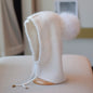 Cozy Rabbit Fur Winter Beanie - White Average Size - hat