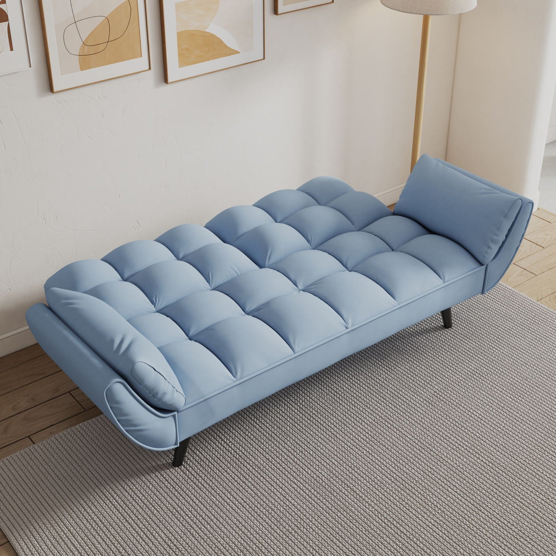 Sofa Soft Two Armrests Throw Pillow Pillow Comfortable Fit Apartment Bedroom Small Space- Unique Piece Furniture- {{Product type}}