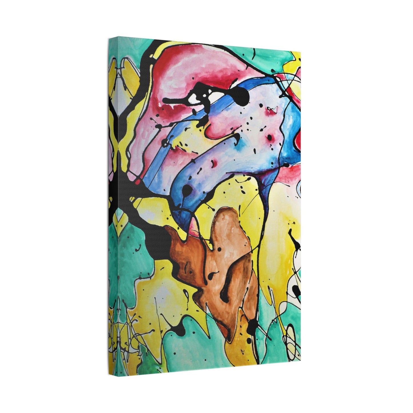 3rd Eye Sundae Satin Canvas Stretched - Kia Day Design