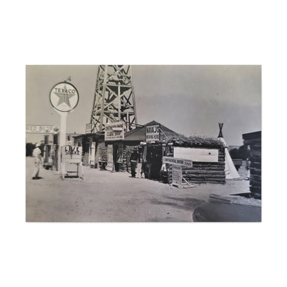 Texaco Station Continental Divide Canvas Gallery Wraps