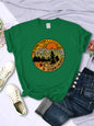I'm Hiding From Stupid People Camping Scenery Women's Tops Hip-hop Fashion Street See size chart under “more details” - Green - Tops