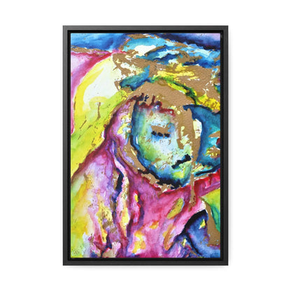 Mothers Face Gallery Canvas Wraps, Vertical Frame 12″ x 18″ Premium Gallery Wraps (1.25″)