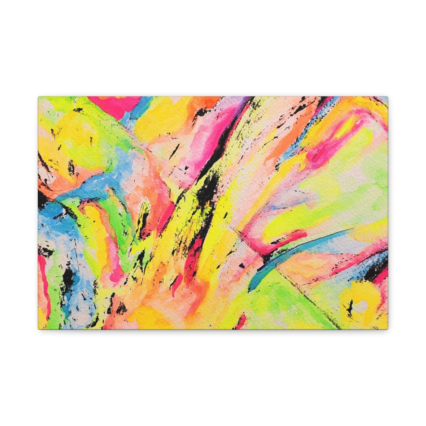 Neon Fire Canvas Gallery Wraps