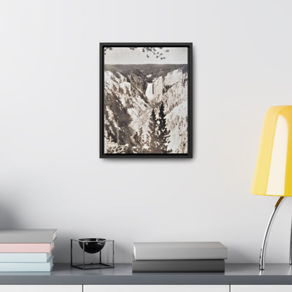 Artists Point Yellowstone Gallery Canvas Wraps Vertical Frame 11″ x 14″ 1.25" Black