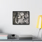 Eagles Nest Rock Yellowstone Gallery Canvas Wraps Horizontal Frame 14″ x 11″ Black 1.25"