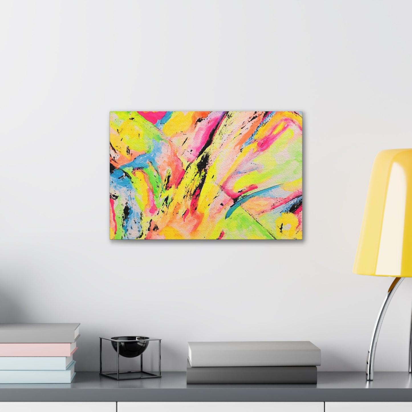 Neon Fire Canvas Gallery Wraps