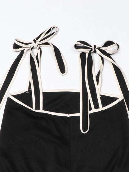 Tie Shoulder Cami and Wide Leg Pants Set- Shopimist- {{Product type}}