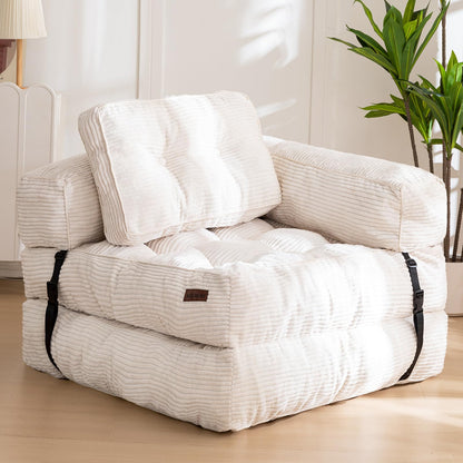 MAXYOYO Convertible L-Shaped Sleeper Sofa - Beige Large - sofa bed