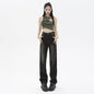 High Waist Wide Leg Jeans for Women - Retro Style - Blue Trousers L - Women's Fashion - Women's Clothing - Bottoms - Jeans