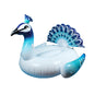 Inflatable Peacock Pool Float Lounge Raft - White background - pool float