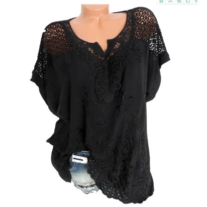 Womens Short Sleeve Blouse - Kia Day Design