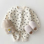 Full Heart Baby Clothing Set Beige 3-6M