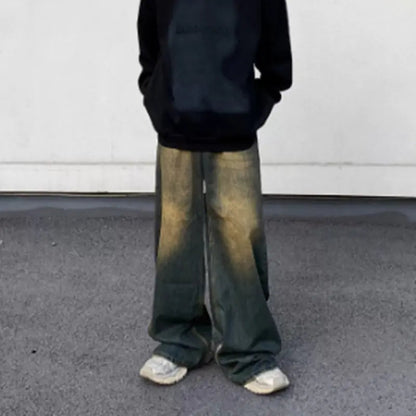 Men's Vintage Gradient Old Jeans Kia Day Design