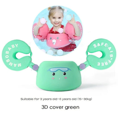 Non Inflatable Baby Float 3D Arm Green