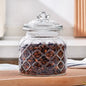 Clear Glass Storage Jar with Airtight Lid