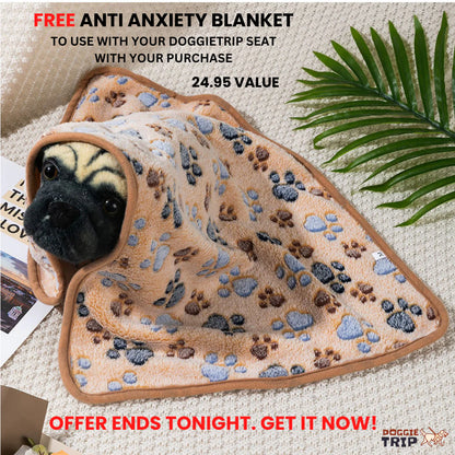 Anti Anxiety Blanket for Dogs Brown