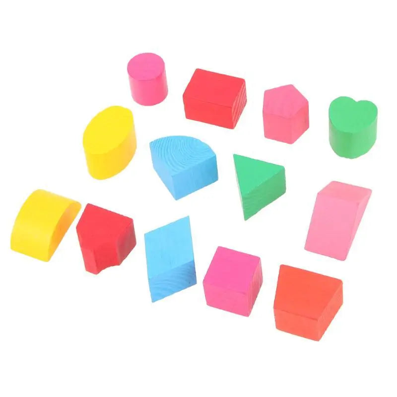 Wooden Shapes Sorting Cube