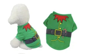 Christmas Costume Clothes For Dog Green Extra Large