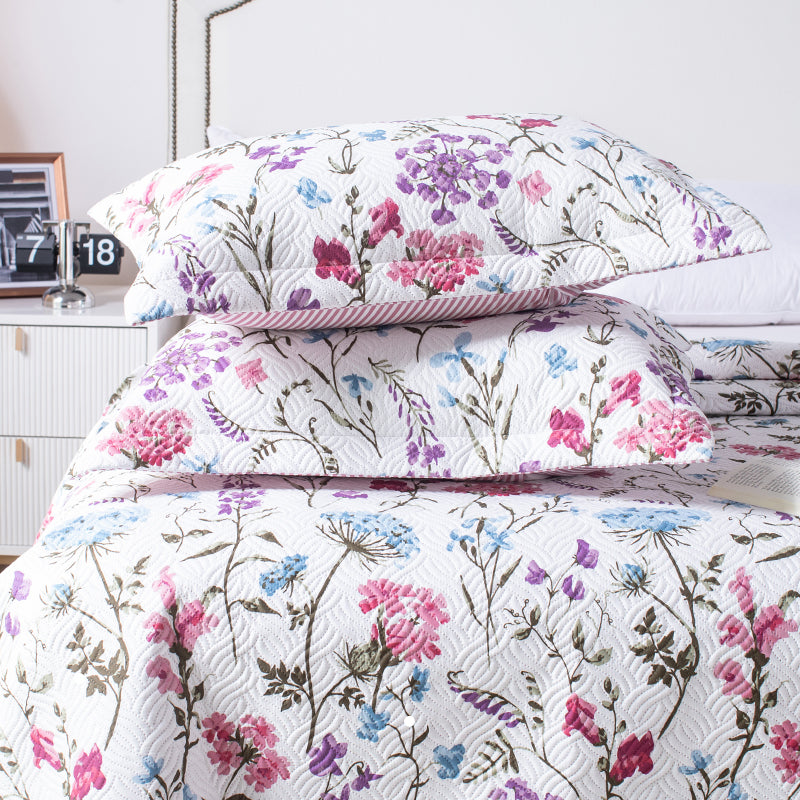 Kasentex Spring Floral Quilt Set- Kasentex- {{Product type}}