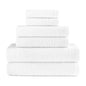 6-Piece: Dan River Popcorn Cotton Bath Towel Set - White - Bath