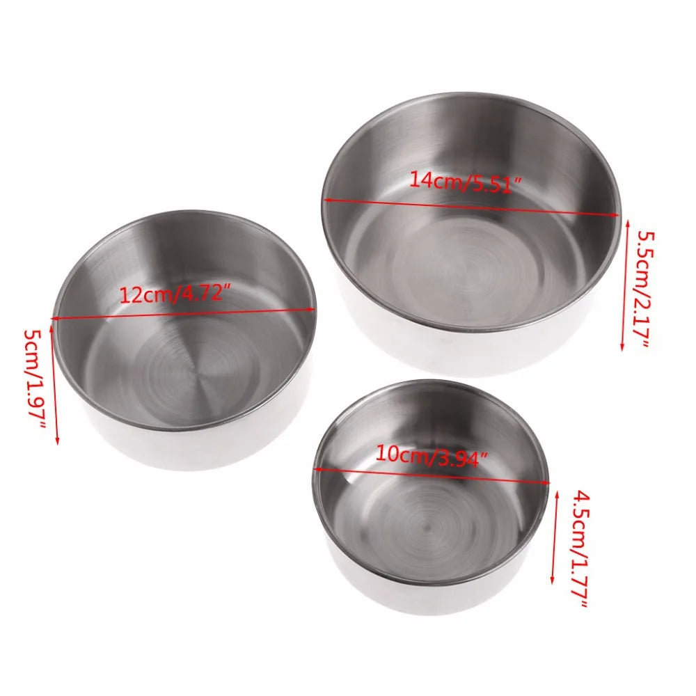 Stainless Steel Birds Bowl Removable Pets Water Cup Food Bowl