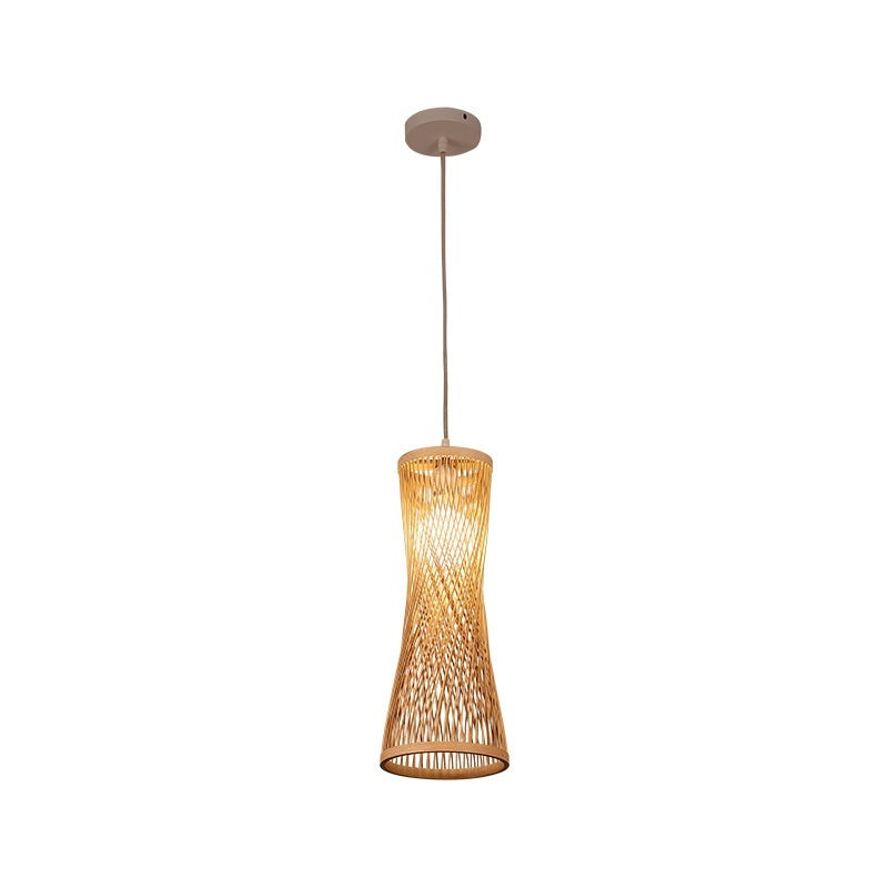 Chinese Style Bamboo Artwork Chandelier - - Lights
