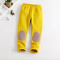 Girls Cotton Candy Color Pants Yellow