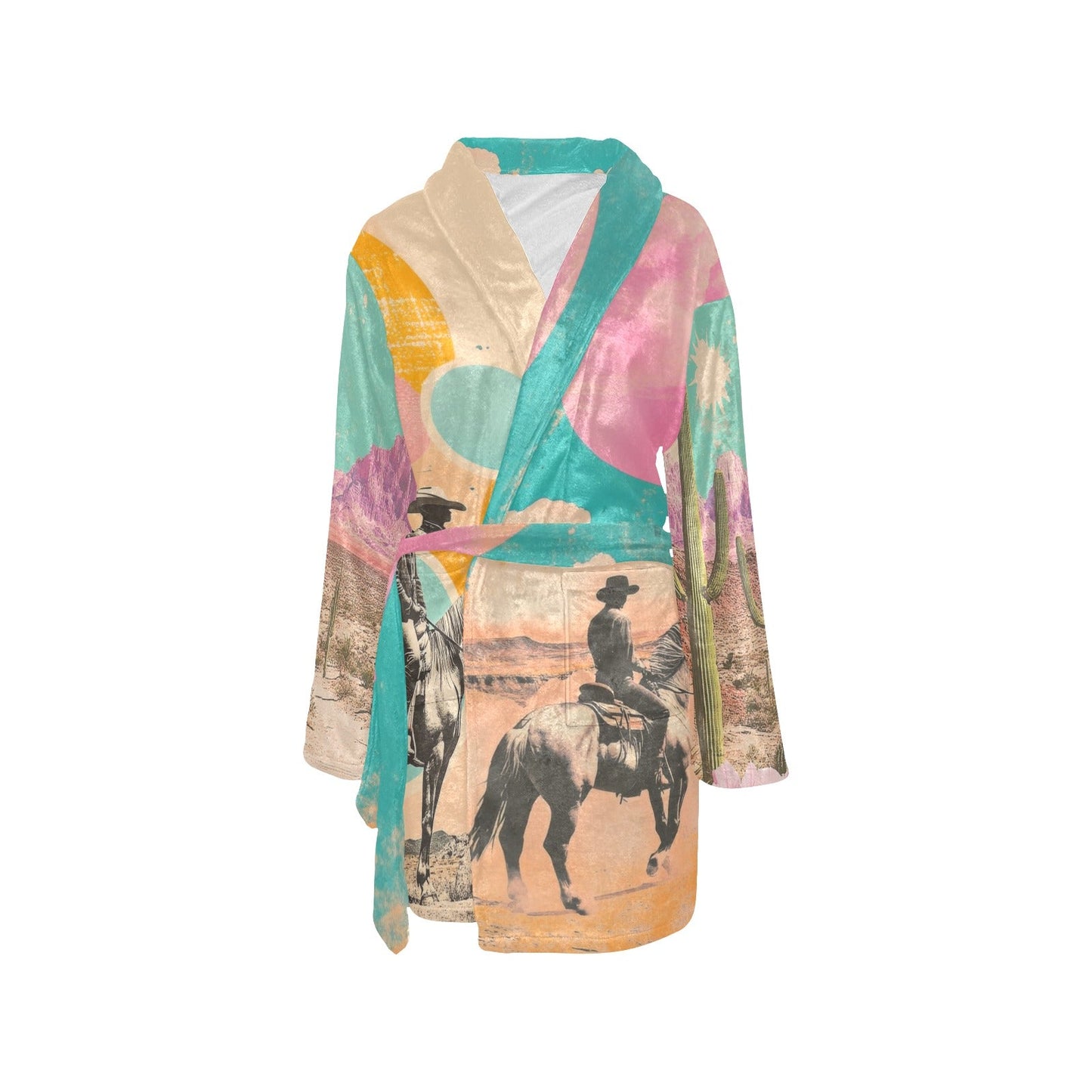 Baha Ranch Retro Pop Western Bath Robe - - Robes