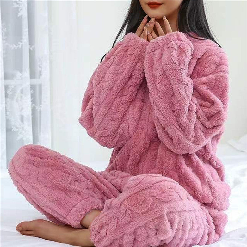 Cozy Womens Fleece Pajamas - Red One Size - pajama