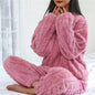 Cozy Womens Fleece Pajamas - Red One Size - pajama