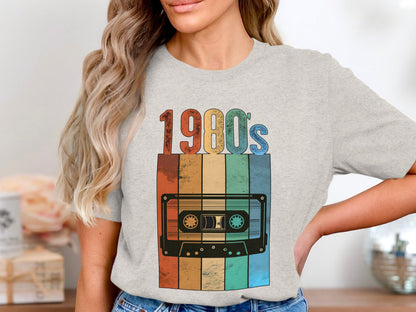 Vintage 1980s Retro Cassette Tape Cool Design T-Shirt- Cloud 16 Clothing Co.- {{Product type}}