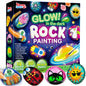 Glowing Rock Art Kit for Kids - Glow in the Dark - art kit