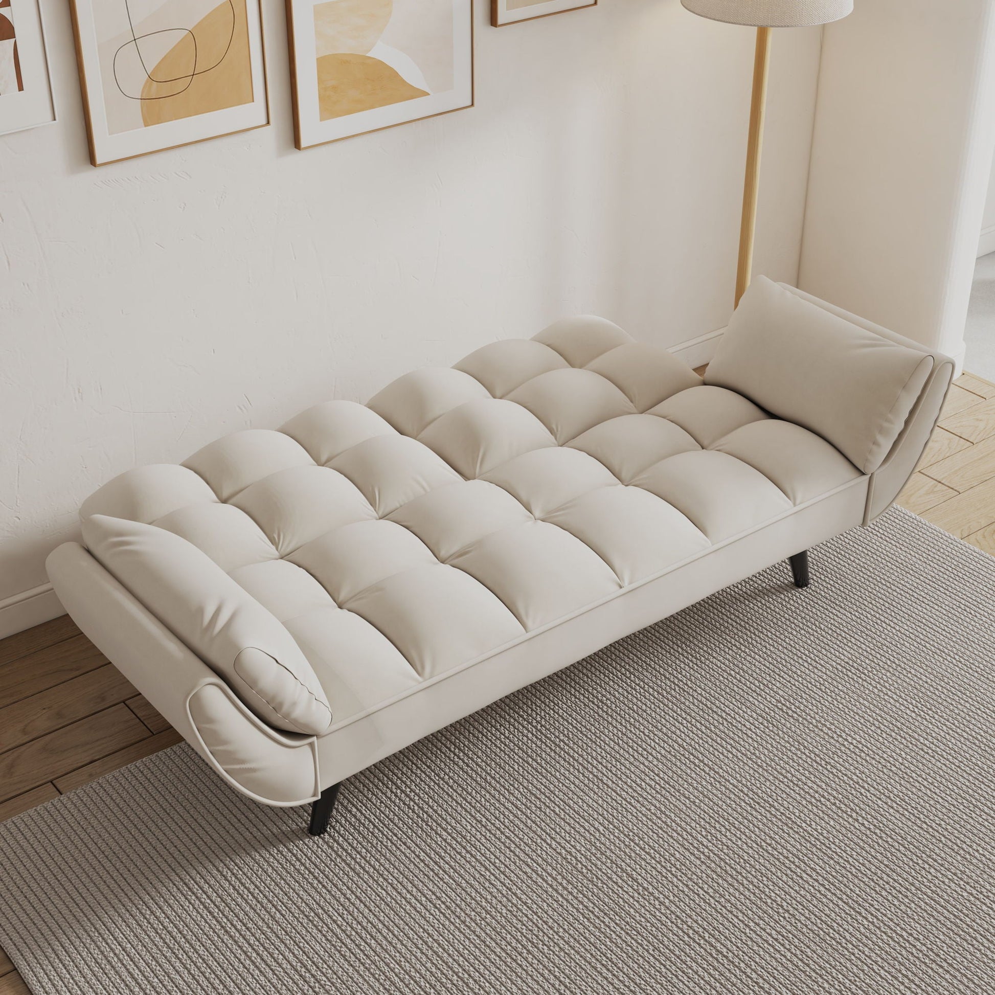 Sofa Soft Two Armrests Throw Pillow Pillow Comfortable Fit Apartment Bedroom Small Space- Unique Piece Furniture- {{Product type}}