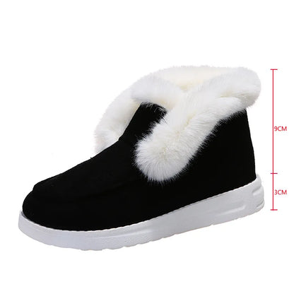 Women Boots Thickening Plus Velvet Winter Warm Short Boots Cotton Snow Boots