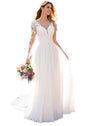 Ivory Lace Bridal Gown with Long Sleeves by Noras - Casual Ivory 8 - dress