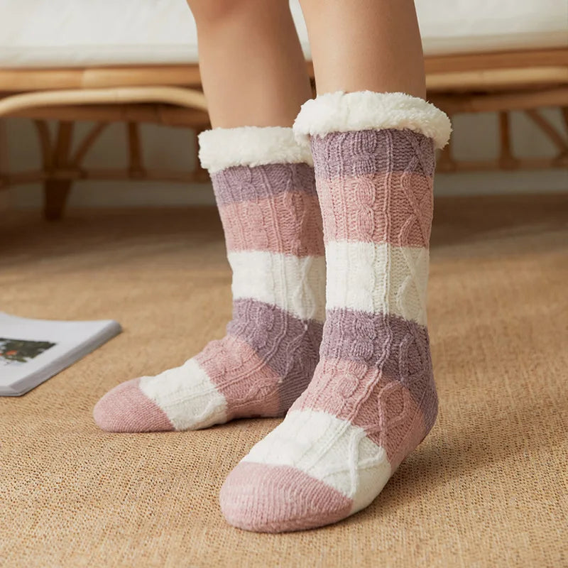 Warm Cozy Fuzzy Fluffy Cozy Socks Non Slip Floor Socks Thick Thermal Socks