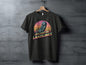 Raised on Landlines Retro Style Phone Design T-Shirt - Black Heather - T-Shirt