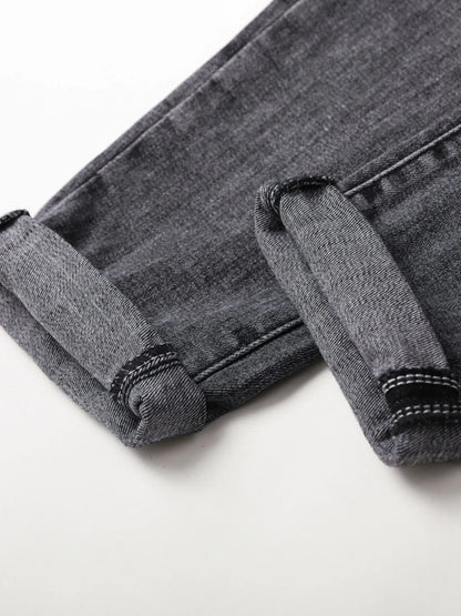 Men's Distressed Slim Fit Ripped Jeans - -