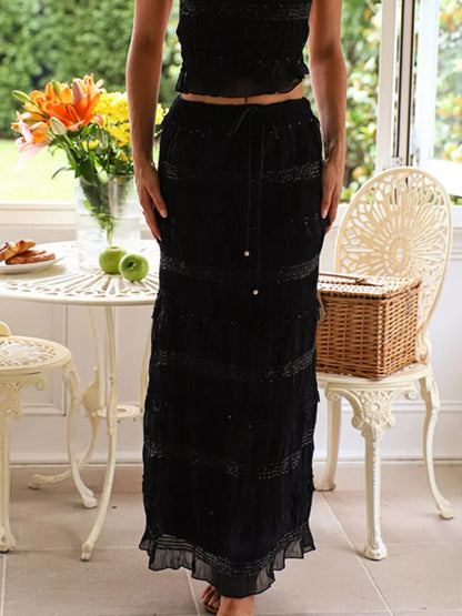 Sleeveless Top and Maxi Skirt Set- Shopimist- {{Product type}}