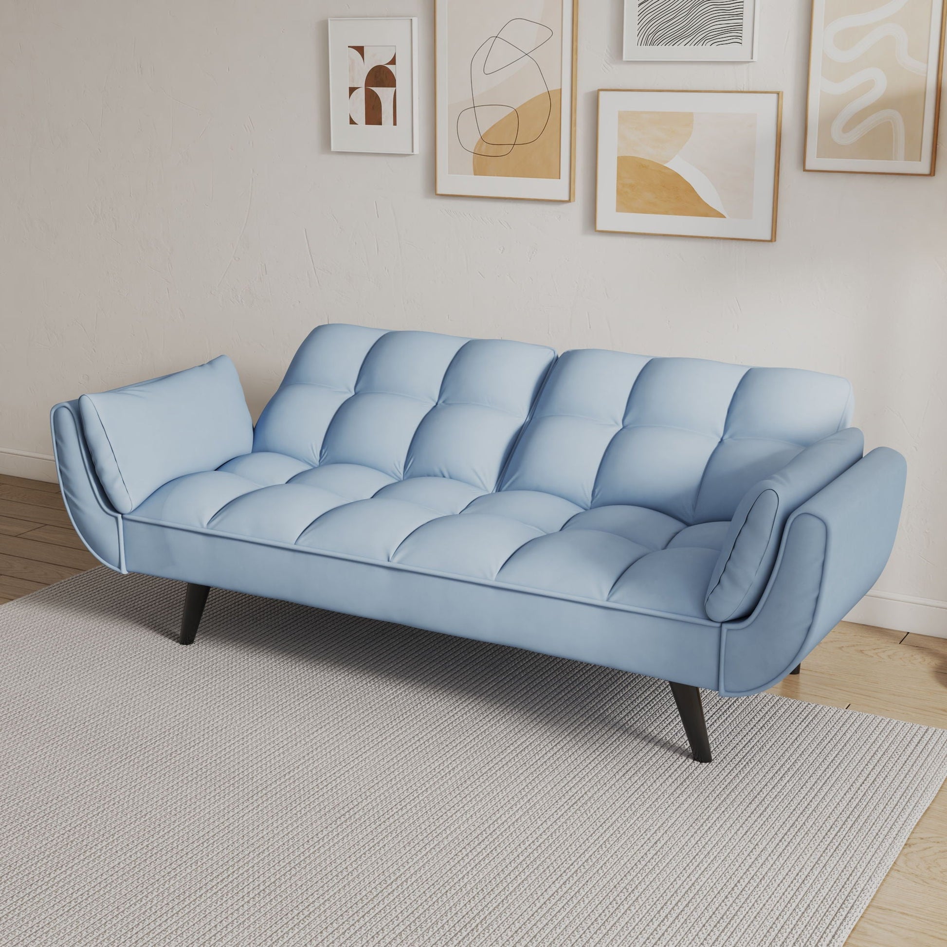 Sofa Soft Two Armrests Throw Pillow Pillow Comfortable Fit Apartment Bedroom Small Space- Unique Piece Furniture- {{Product type}}