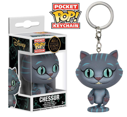 Wonderland Cheshire Cat Charm Keychain - - keychain