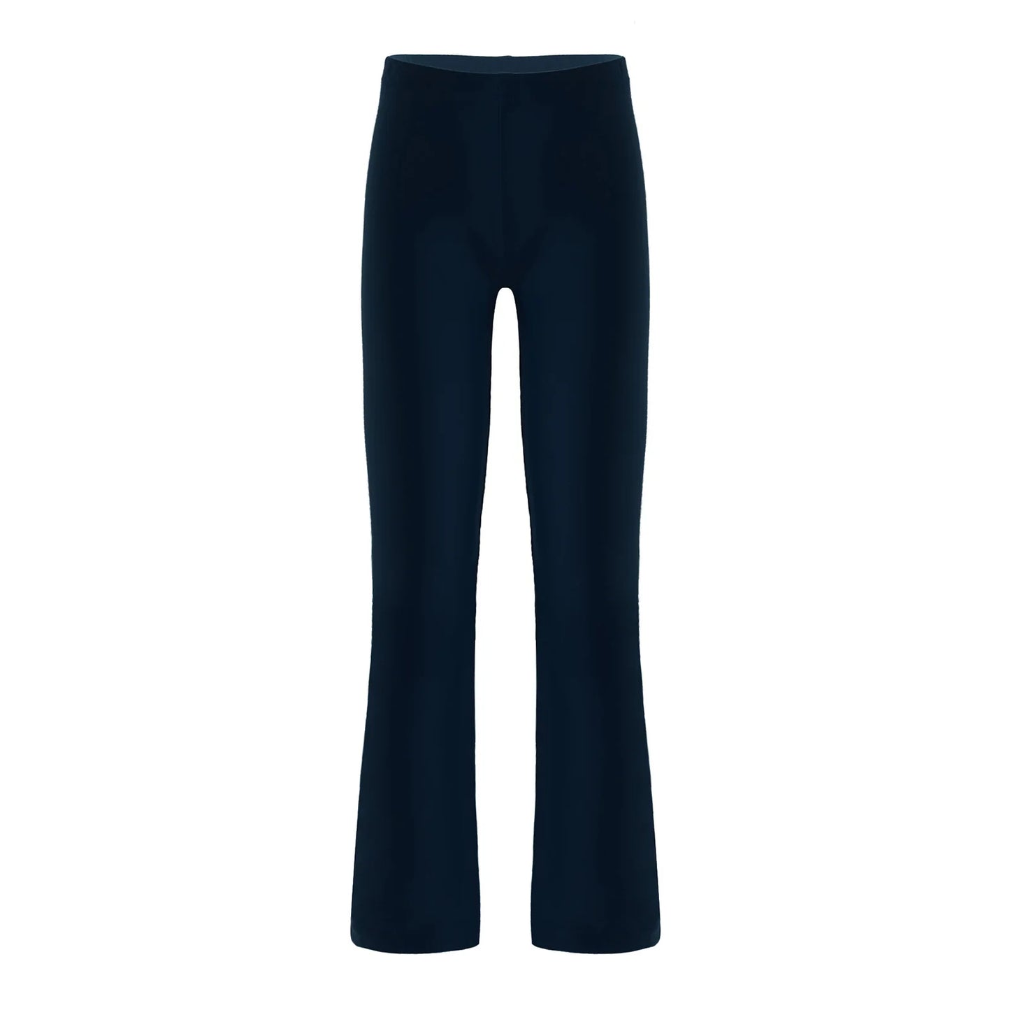 Girls Flare Black Ruffle Bell-Bottom Pants Navy Blue