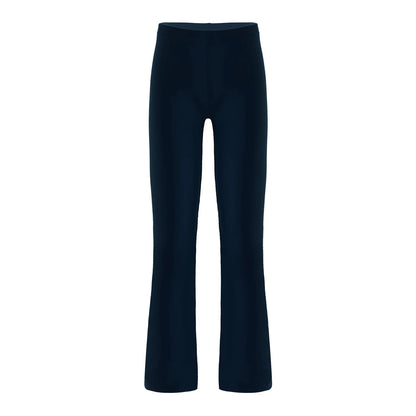 Girls Flare Black Ruffle Bell-Bottom Pants Navy Blue