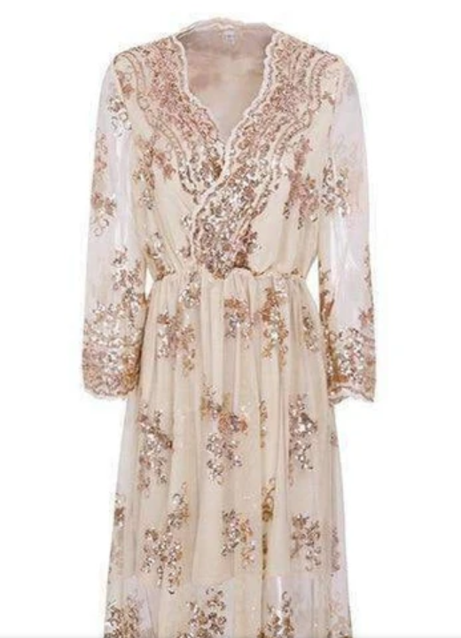 Sparkle Sequin Evening Dress - - dress