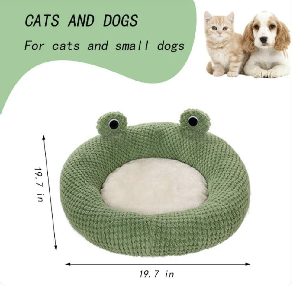 Frog-Shaped Pet Bed - - Pet bed
