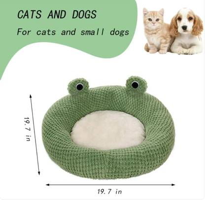 Frog-Shaped Pet Bed - - Pet bed