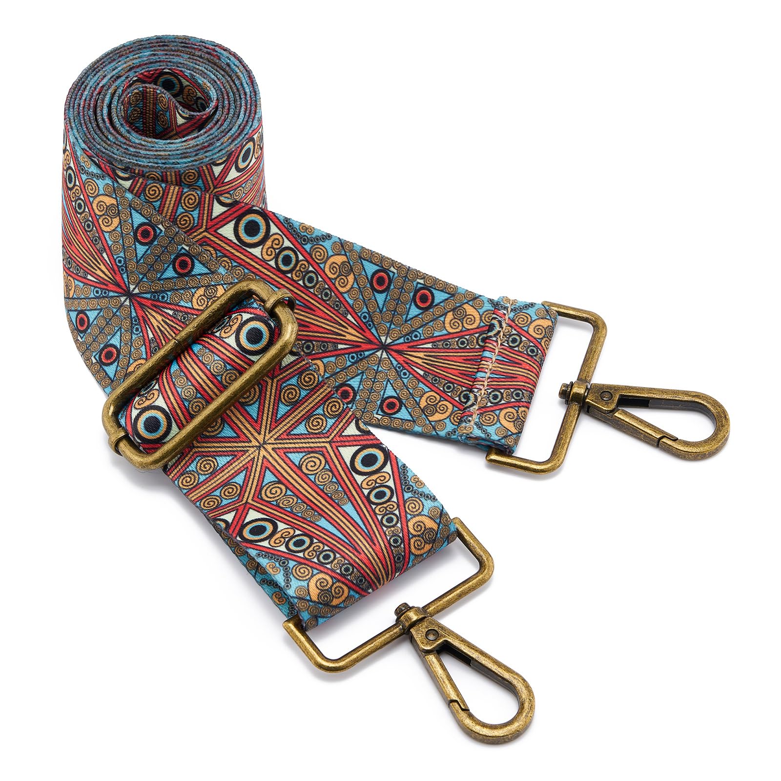 ZOOEASS Bronze Buckles Purse Strap Adjustable Replacement - - purse strap