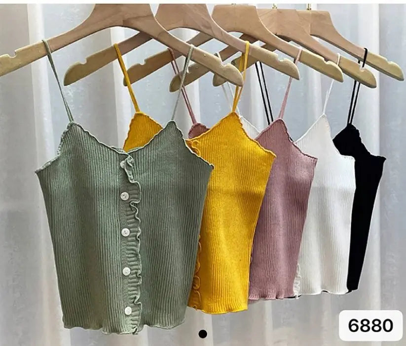 Women's Slim Fit Cotton Knitted Fashion Vest