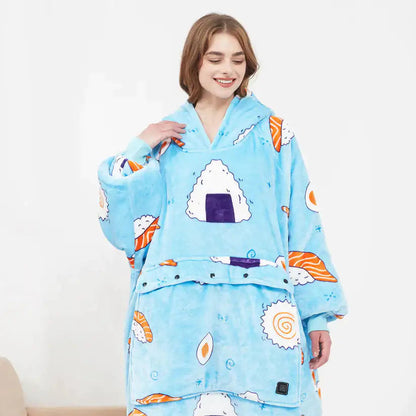 Heated Hoodie Blanket Kia Day Design